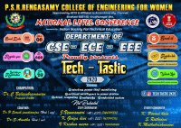 National Level Conference on Computer ,Electrical and Electronics Engineering TECHTASTIC 2k20 National Level Conference Poster